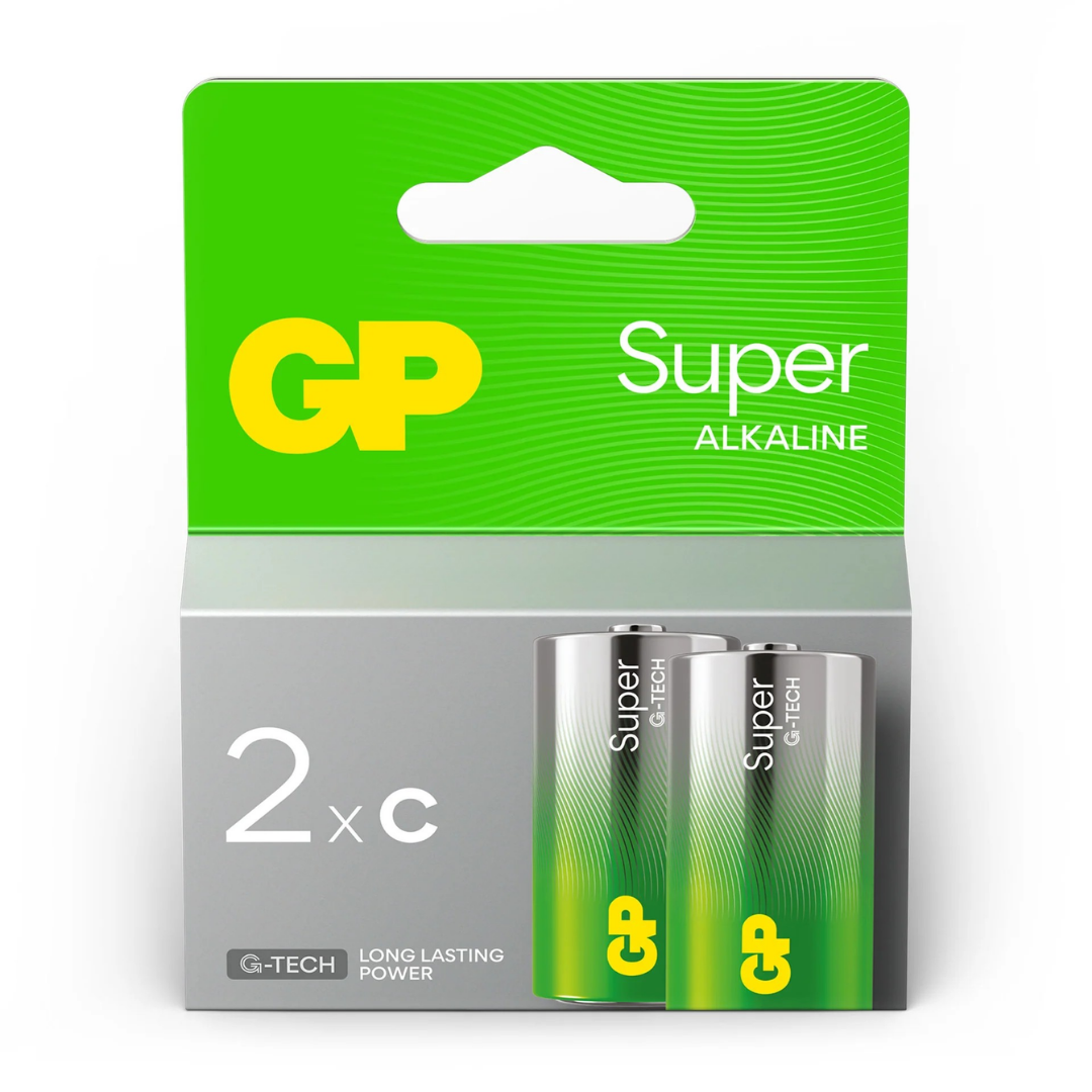 GP Super Alkaline C Size Batteries