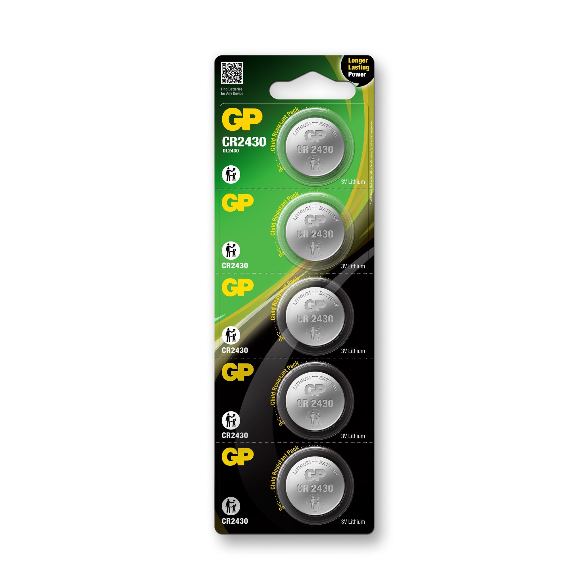 GP CR2430 Lithium knoopcel batterijen