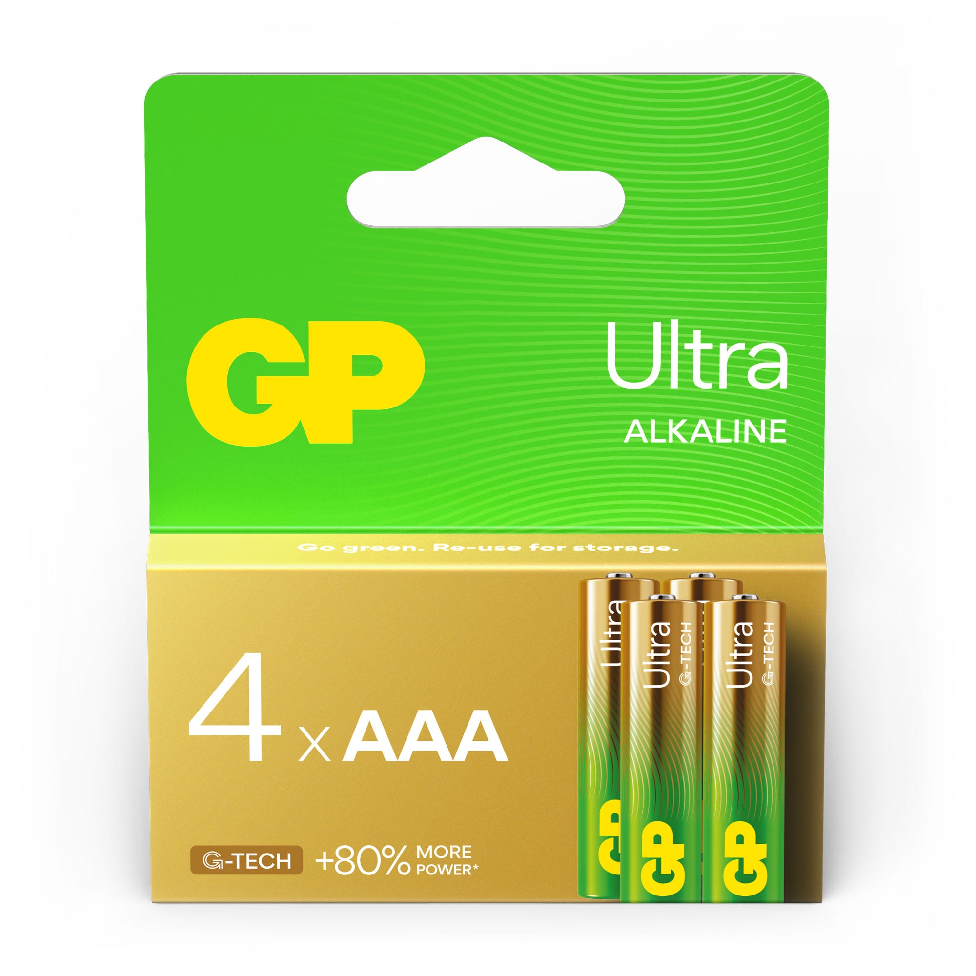 GP Ultra Alkaline AAA Batterijen