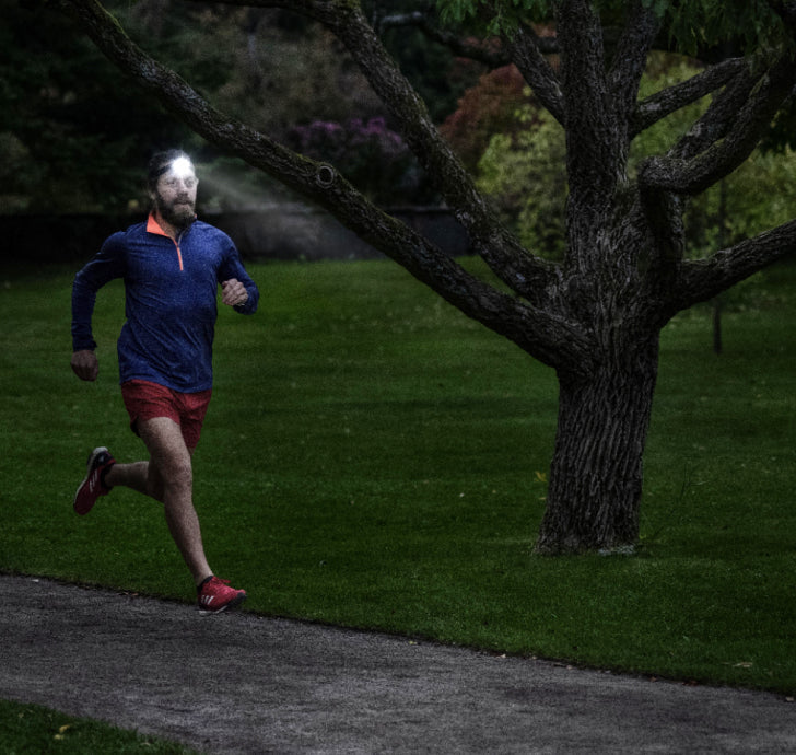 hoofdlamp - wandelen in het donker