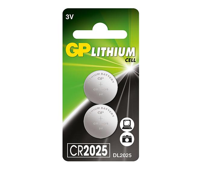 GP CR2025 Lithium knoopcel batterij