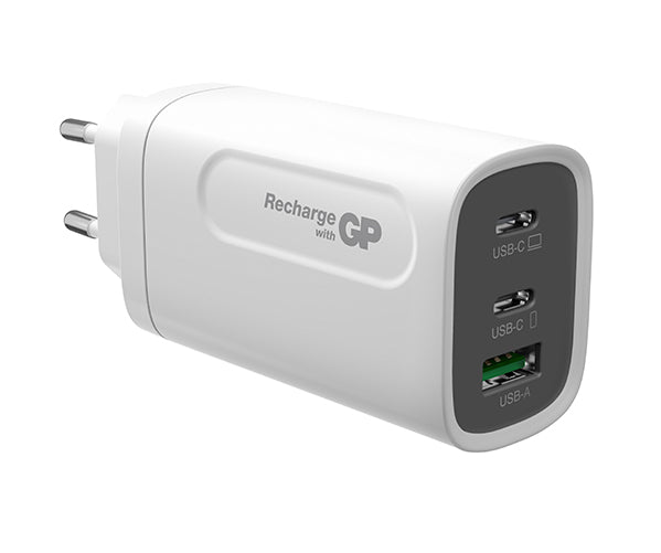 GP 65W GaN Oplader 3-poorten USB-C & USB-A GM3A
