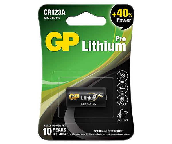 GP CR123A Pro Lithium Batterij