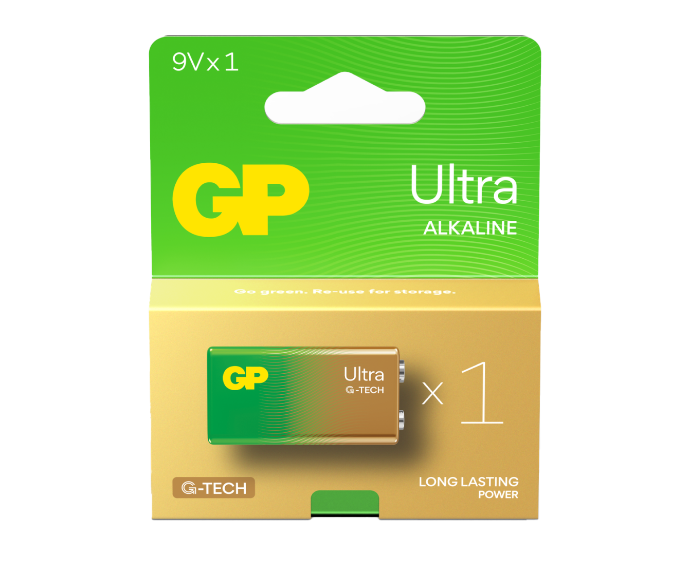 GP Ultra Alkaline 9V Batteries