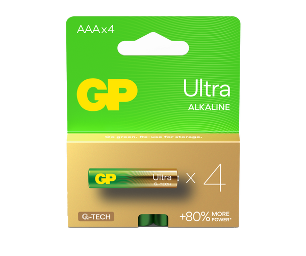 GP Ultra Alkaline AAA Batterijen
